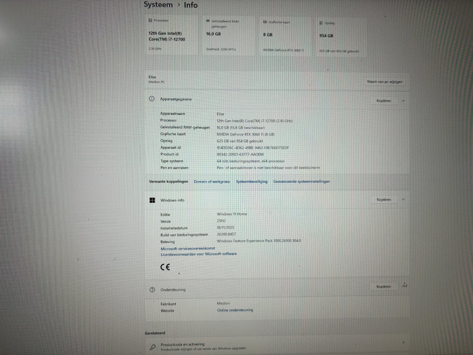 Game pc , keyboard , Razer Mouse , Razer headphones , monito, Computers en Software, Ophalen, Gebruikt