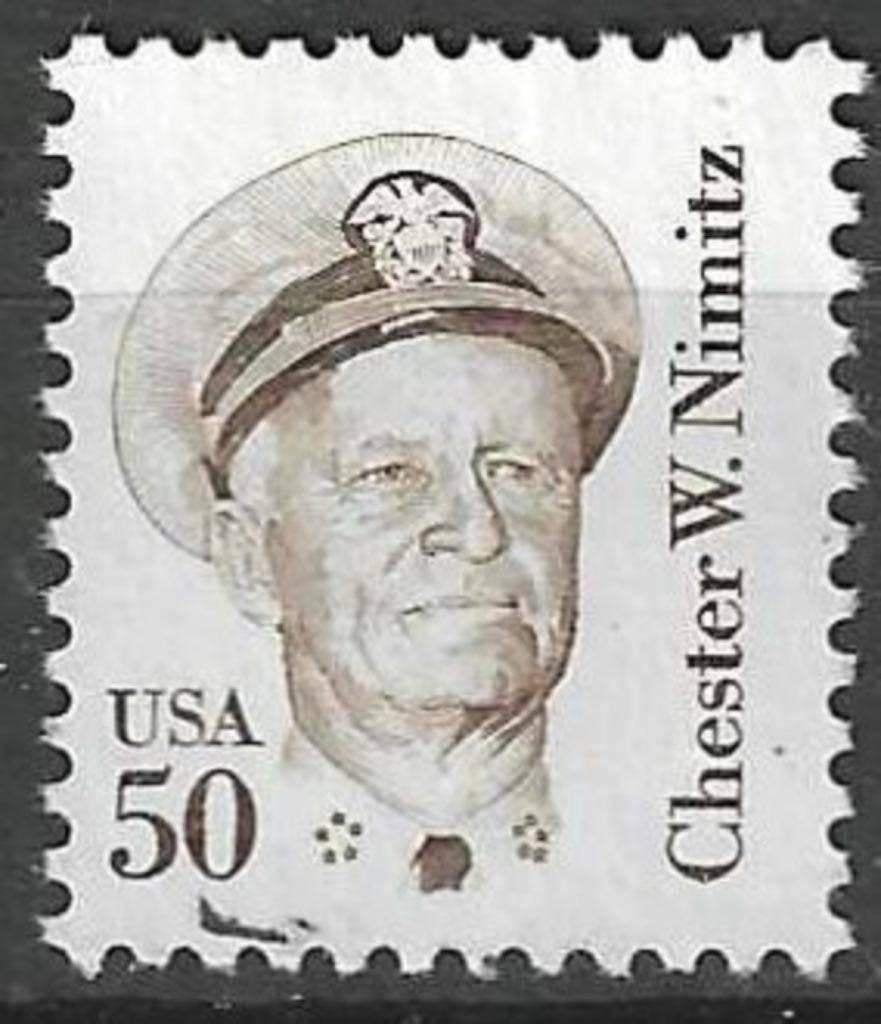 États-Unis 1985 - Yvert 1561 - Chester William Nimitz (ST), Envoi, Affranchi