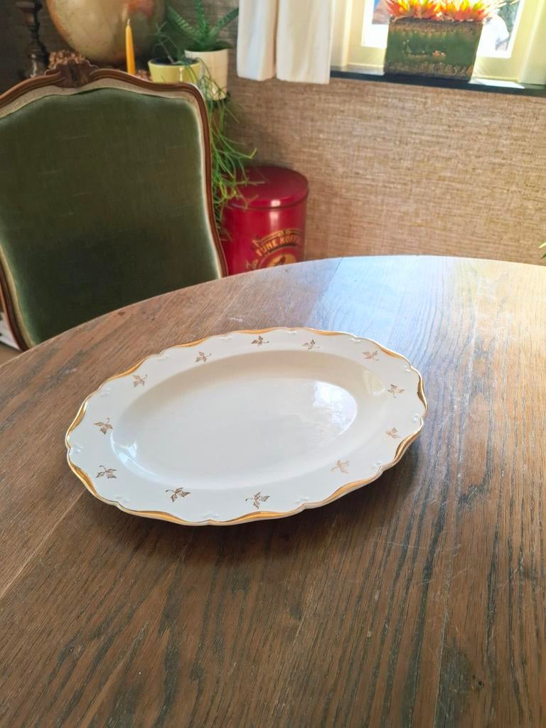 Vintage ovale schaal Boch, Antiek en Kunst, Ophalen of Verzenden