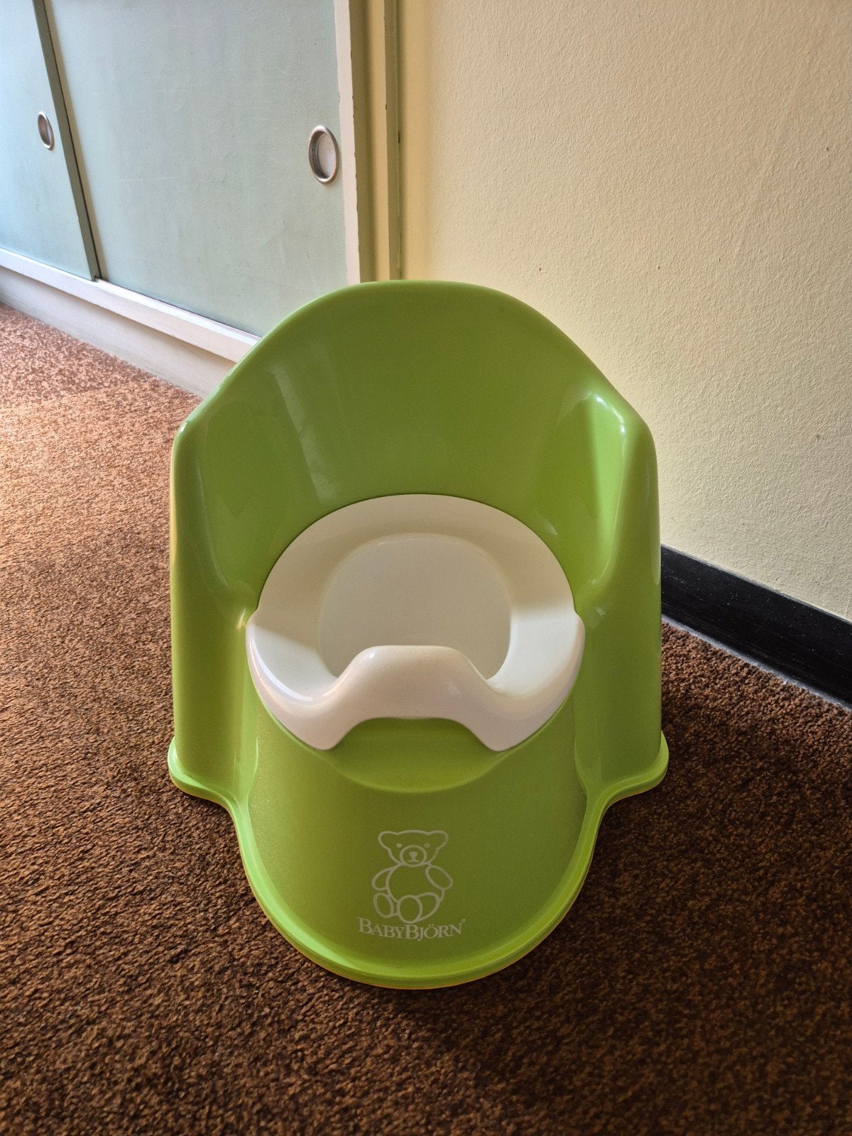 Potje babybjorn, Ophalen