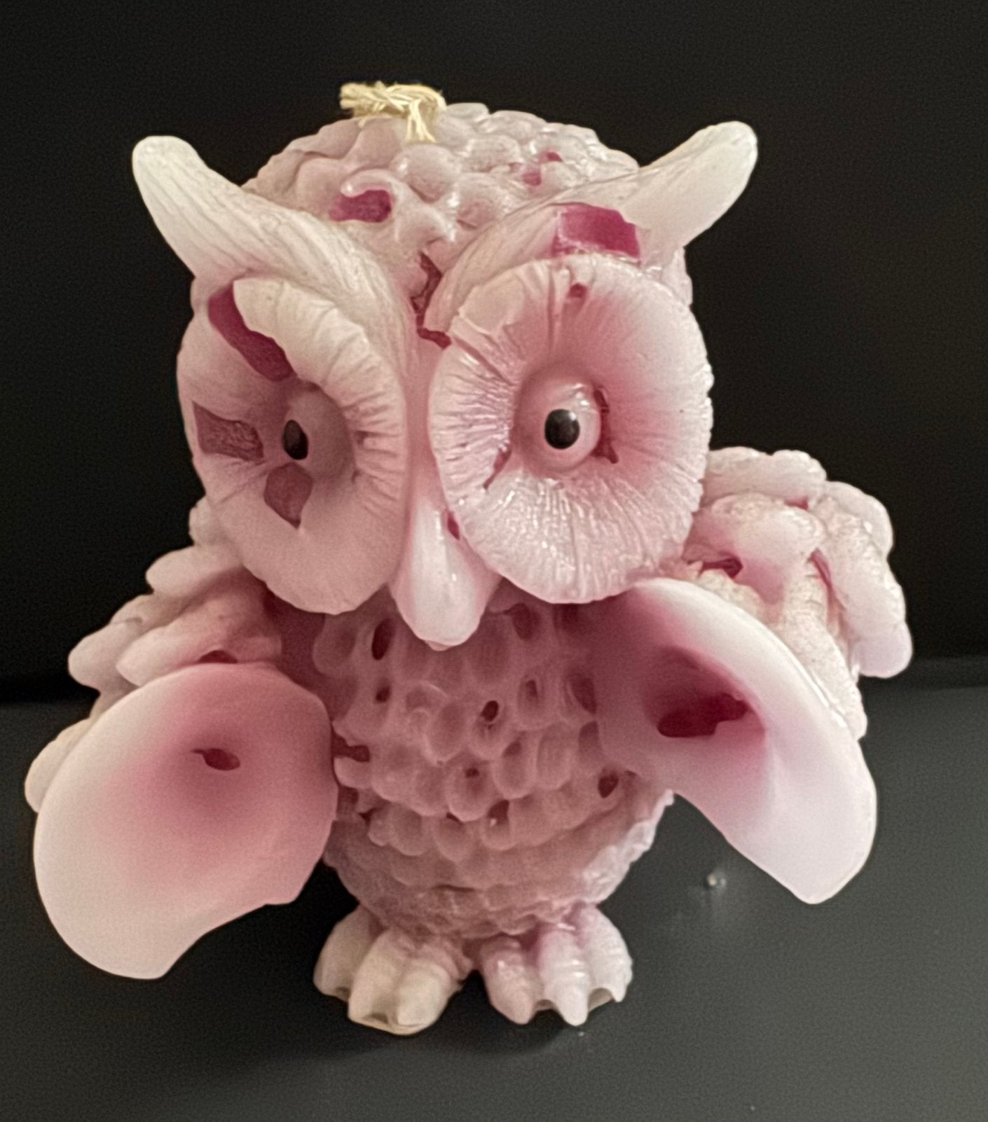 Roze uil als deco of kaars, Enlèvement, Comme neuf, Rose, Bougie