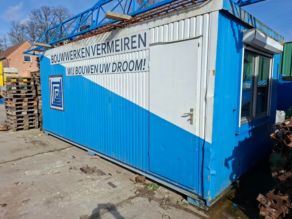 Bouwcontainer werfkeet wooncontainer, Doe-het-zelf en Bouw, Ophalen