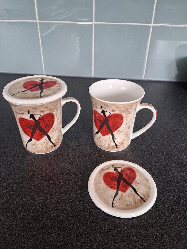 2 nouveaux sachets de thé avec couvercles, marque Chacult, Neuf, Enlèvement, Porcelaine, Tasse(s) et/ou soucoupe(s)
