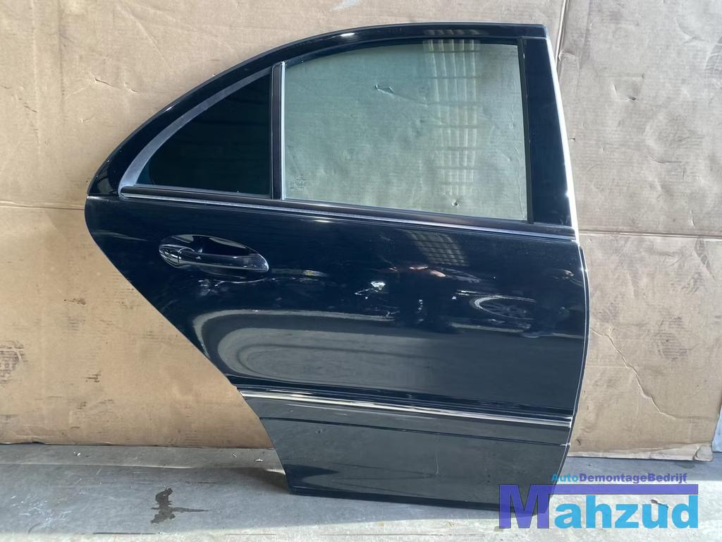 MERCEDES C-KLASSE W203 Zwart Rechts achter deur portier 2000, Gebruikt, Mercedes-Benz AG, Deur, Mercedes-Benz