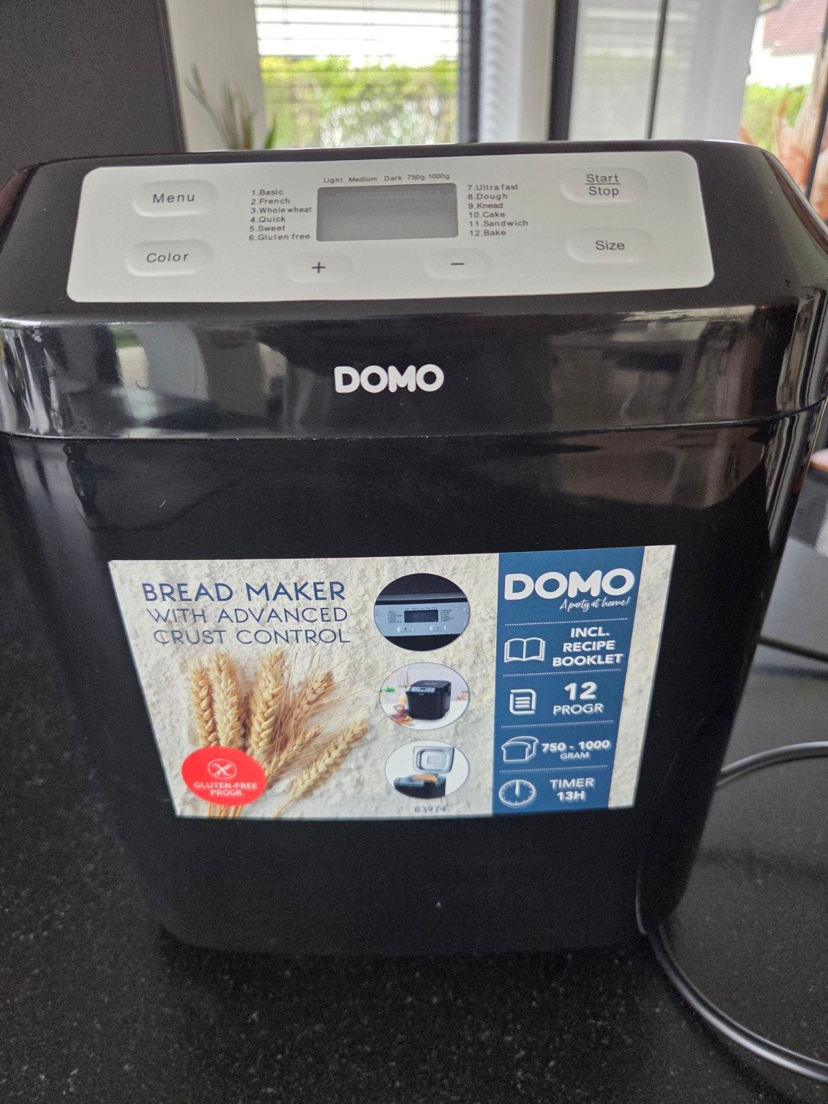 Broodmachine DOMO, Electroménager, Enlèvement ou Envoi, Comme neuf, Avec minuteur, Fenêtre transparente