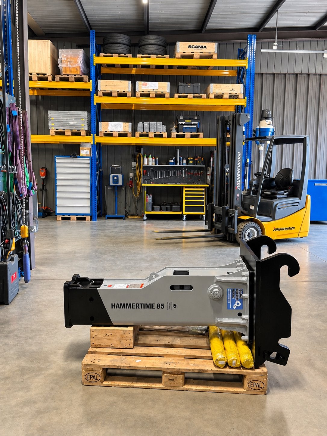 Hydraulische breekhamer graafmachine rupskraan bandenkraan, Doe-het-zelf en Bouw, Ophalen