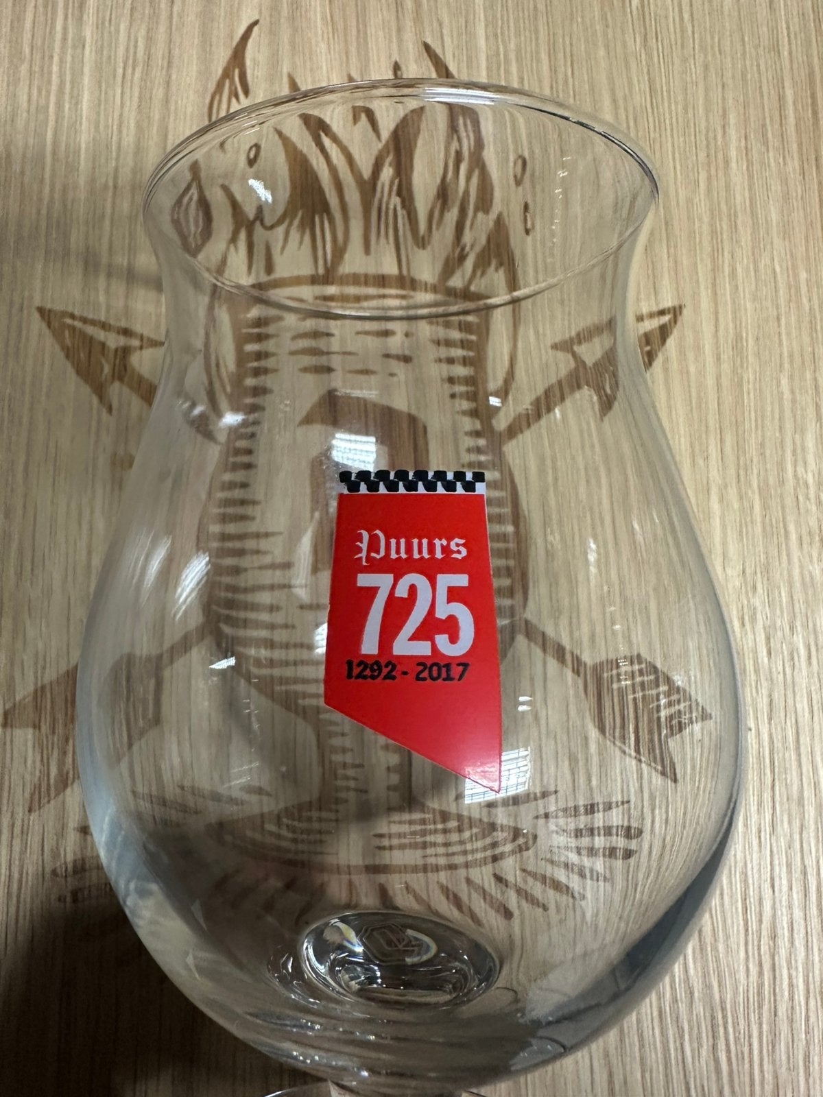 Duvel glas 725 jaar puurs, Verzamelen, Ophalen of Verzenden, Zo goed als nieuw, Glas of Glazen, Duvel
