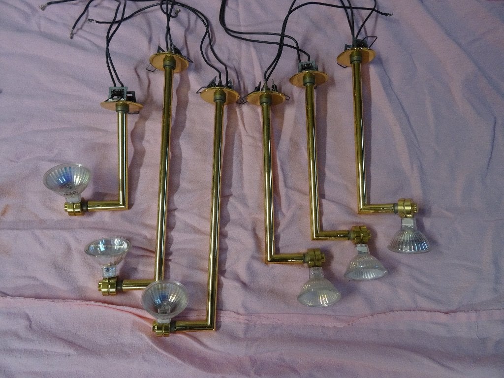 6 opbouwspots, Maison & Meubles, Lampes | Spots, Enlèvement, Utilisé, Spot encastrable ou Spot mural, Dimmable