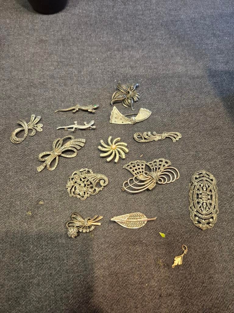 Broches juwelen juweel zilver borsthanger :), Ophalen of Verzenden, Gebruikt, Zilver, Overige typen