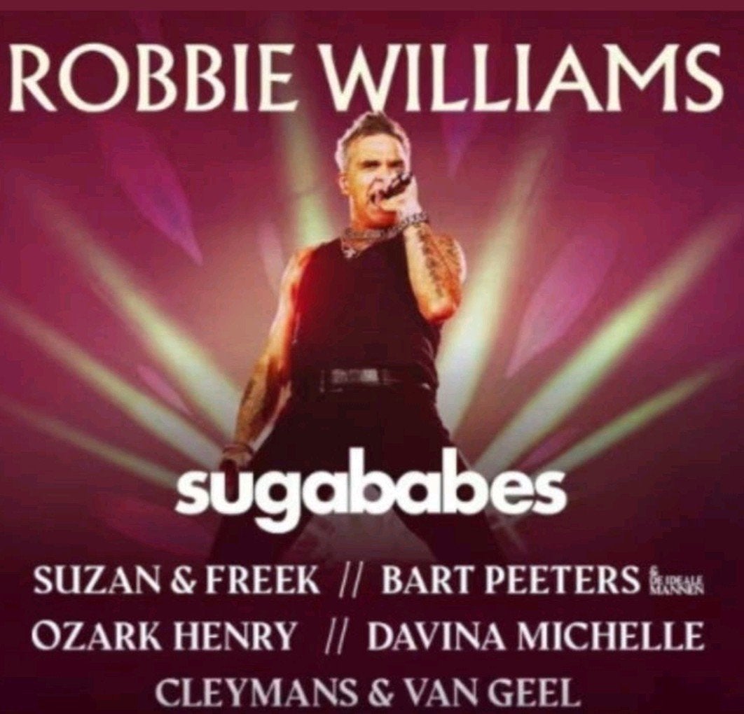 2 frontstage tickets Robbie Williams live is live, Tickets en Kaartjes