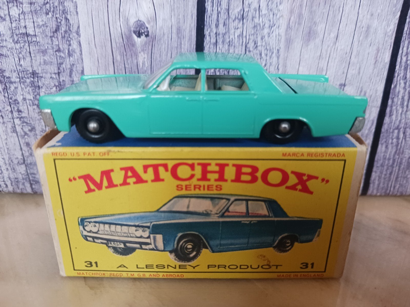 Matchbox 31 c  LINCOLN CONTINENTAL, Ophalen of Verzenden, Matchbox