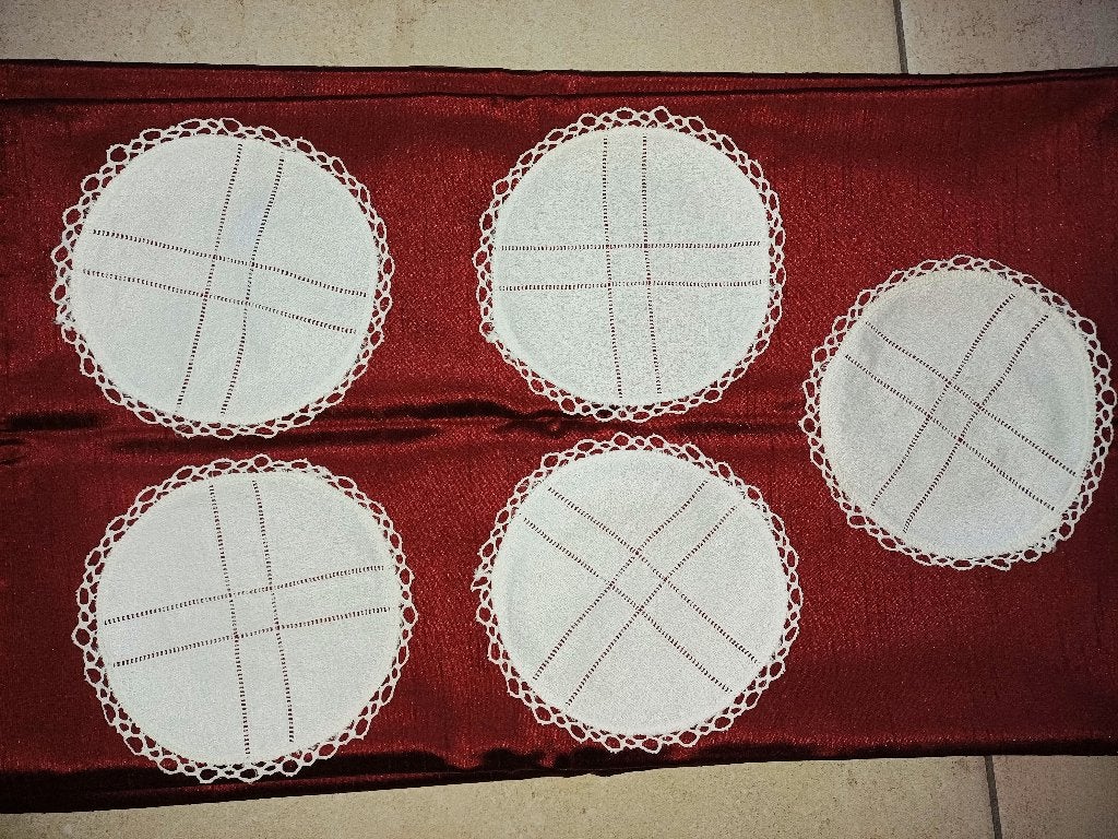 lot de 5 napperons, Ophalen, Zo goed als nieuw
