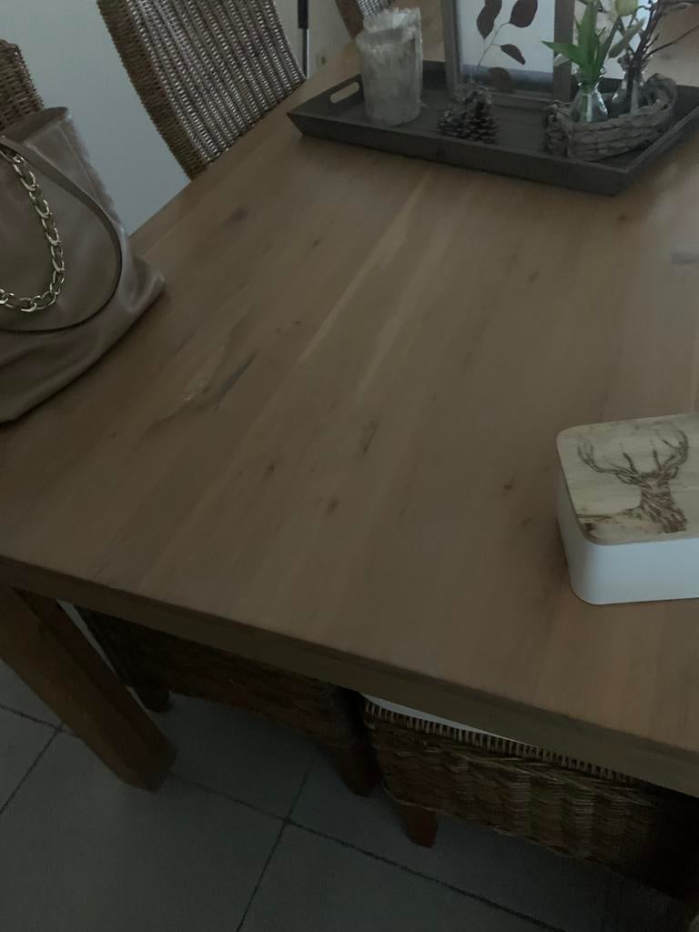 Eetkamer ,salontafel en tv kast, Huis en Inrichting, Ophalen, Gebruikt, Grenen, 4 tot 6 stoelen