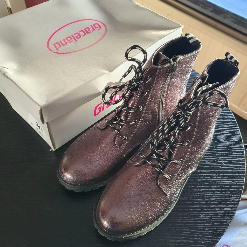 Nieuwe ongedragen bordeaux enkellaarzen, Enlèvement ou Envoi, Neuf, Brun, Boots et Botinnes