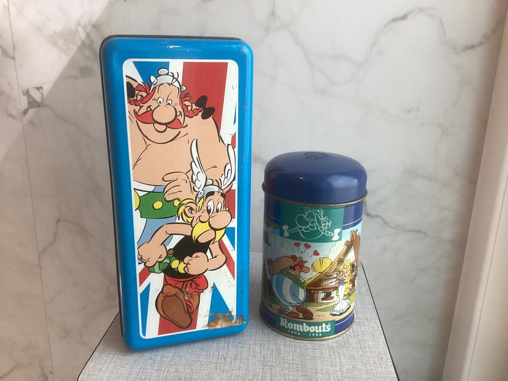 Blikken dozen van Asterix., Ophalen of Verzenden, Zo goed als nieuw