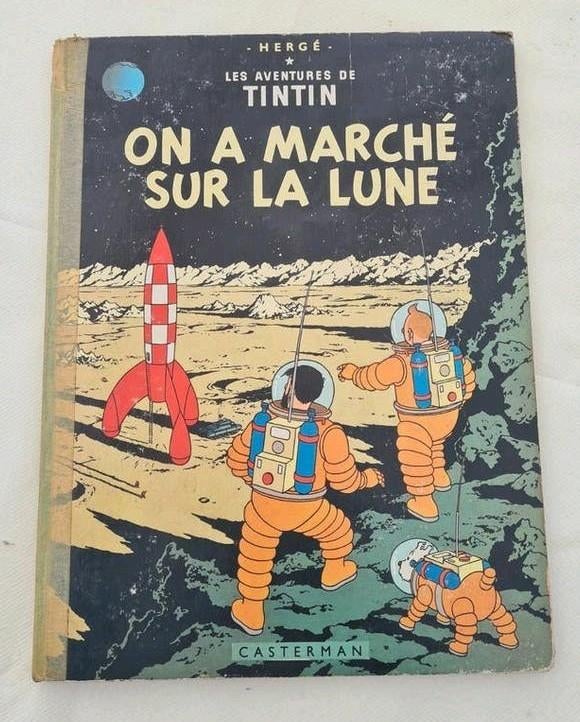 BD Tintin On a marché sur la lune 1954, Livres, BD, Enlèvement ou Envoi