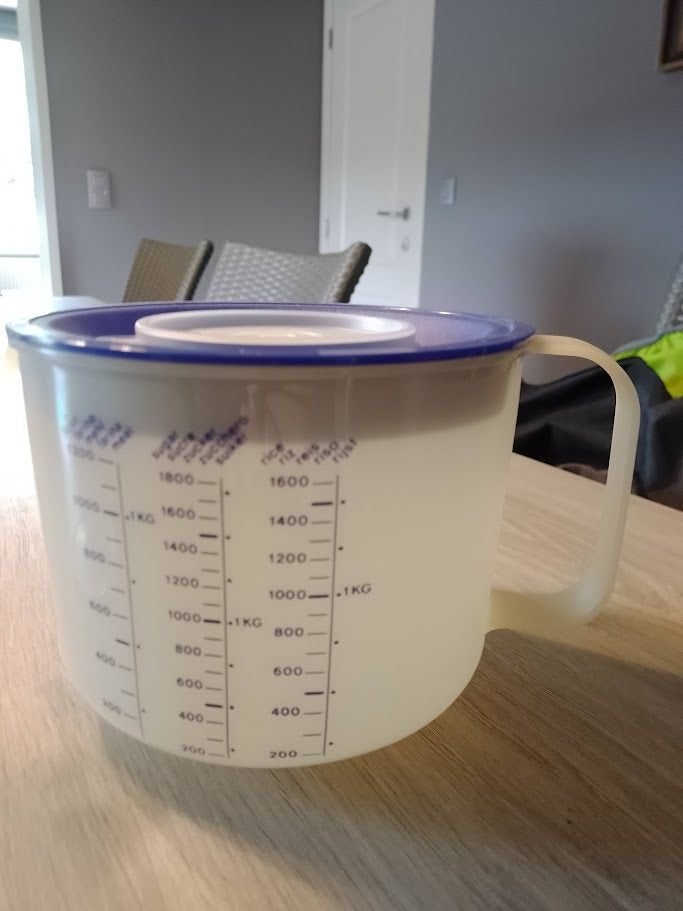 maatbeker tupperware, Huis en Inrichting, Ophalen, Gebruikt