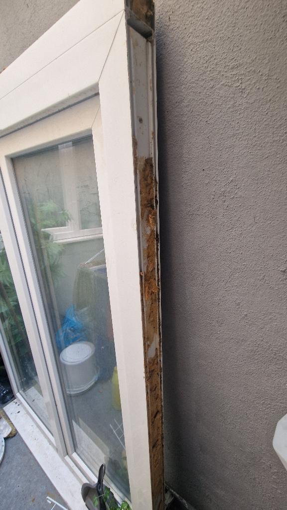 Draaikiepraam pvc (124x7x168), Bricolage & Construction, Vitres, Châssis & Fenêtres, Double vitrage, 160 cm ou plus, Enlèvement