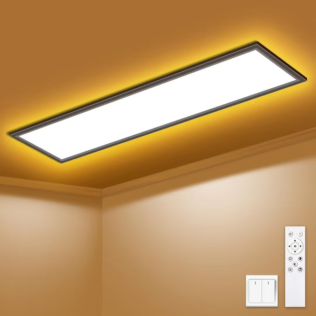 LED Plafondlamp Dimbaar - Paneel 100x25cm, 36W 3600LM, Neuf, 100 cm, Design, LED
