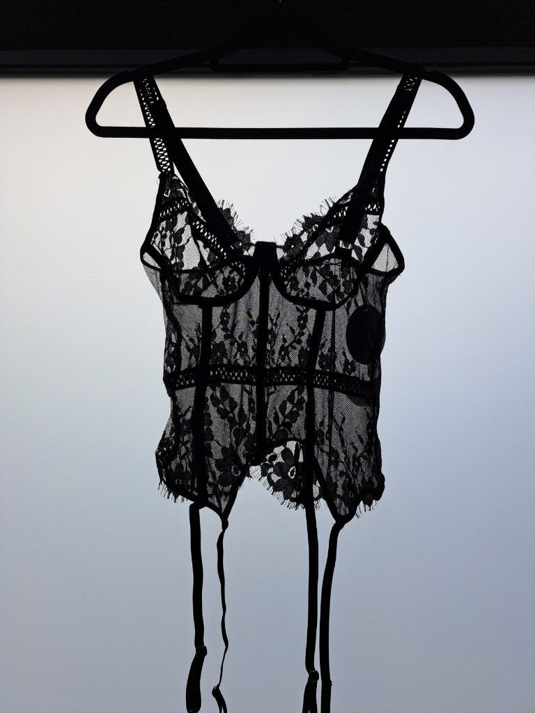 Sexy lingerie setje, AVIDLOVE, Enlèvement, Noir, Ensemble