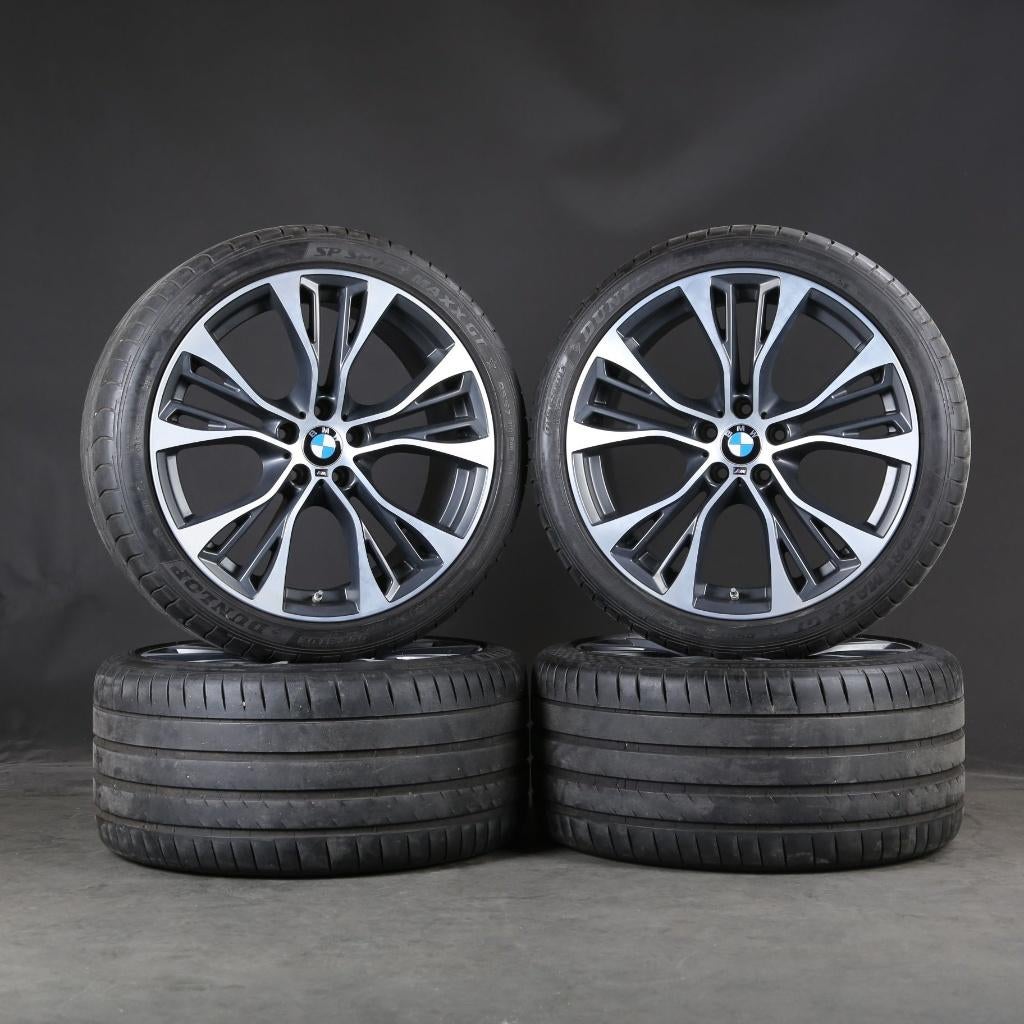 BMW Velgen met Zomerbanden – X5 / X6 F15 F16 – 21” Styling, Ophalen, Gebruikt, 285 mm, Banden en Velgen
