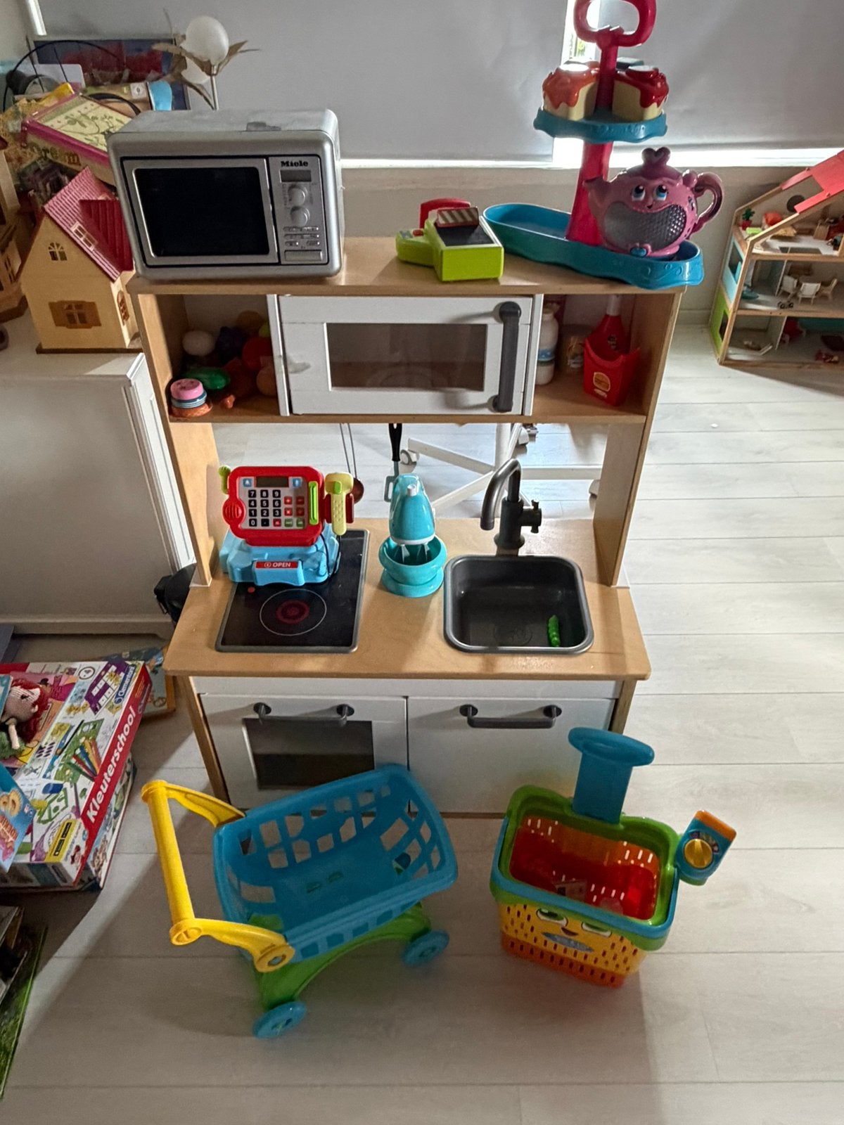 Kitchenette Ikea avec divers extras, Enlèvement, Utilisé, Bois, Jouer à la cuisine
