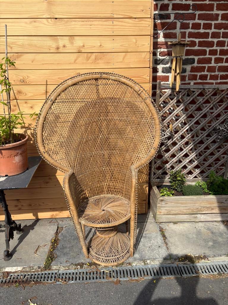 Fauteuil en osier, Enlèvement, Utilisé