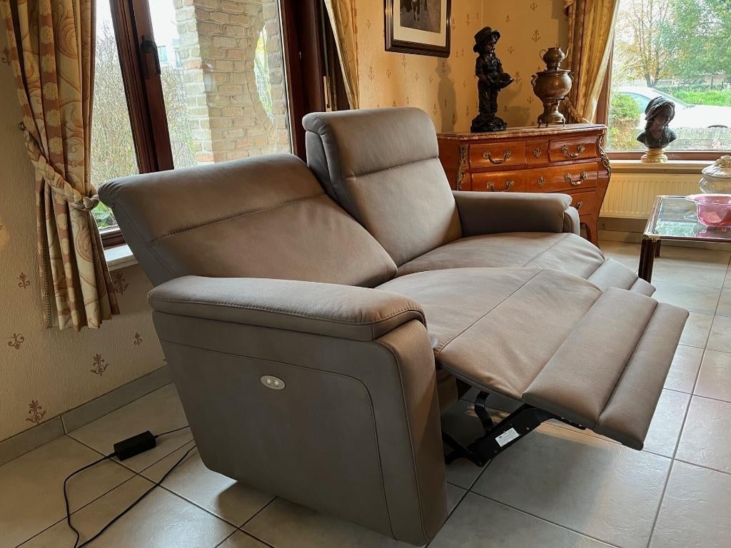 Alcantara salon, 3 pl, 2x1pl. (elektr? regeling, Nieuw), Ophalen, Nieuw, Classique - articulé