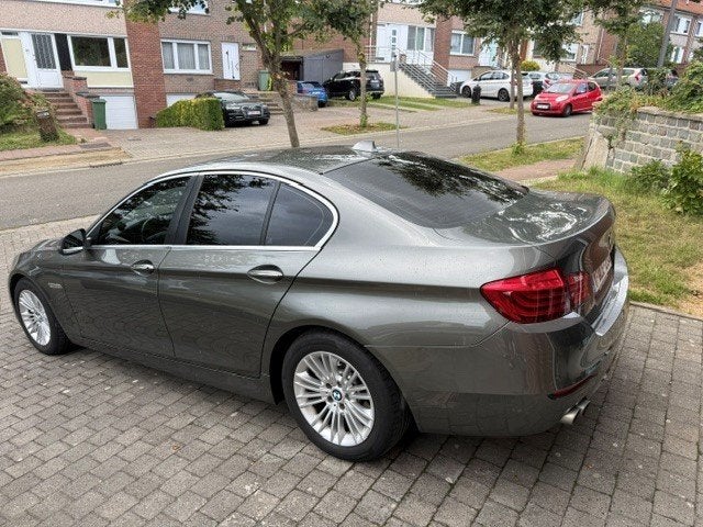 BMW 518d 2014 très bon état, Cuir, 143 kW, Noir, Automatique