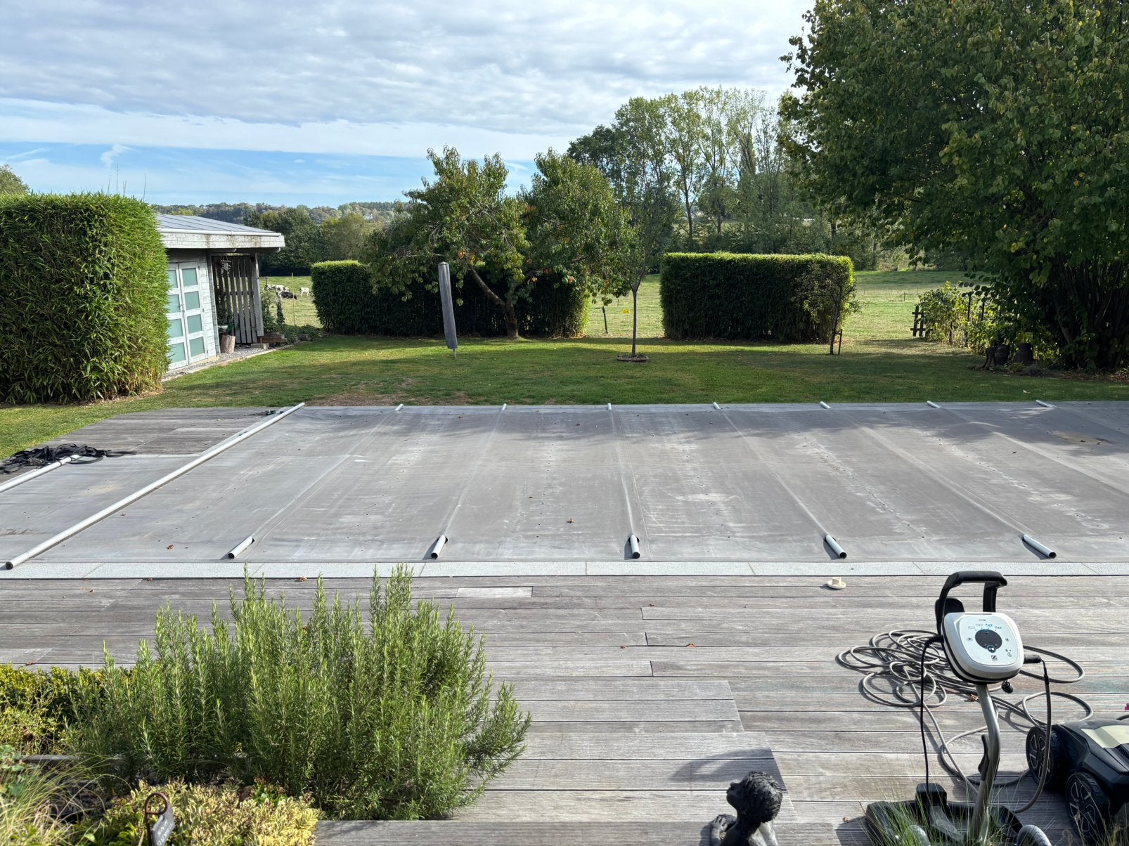 Bâche piscine securisee et d’hivernage., Enlèvement, Utilisé, Piscine intégrée