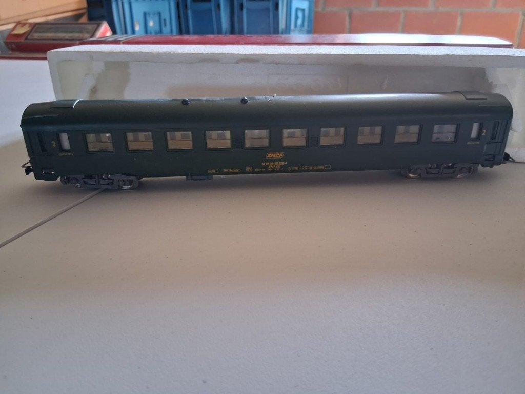 87 Jouef 5293 SNCF type Y-UIC deuxième classe (couchette), Envoi, Comme neuf, Wagon, Jouef