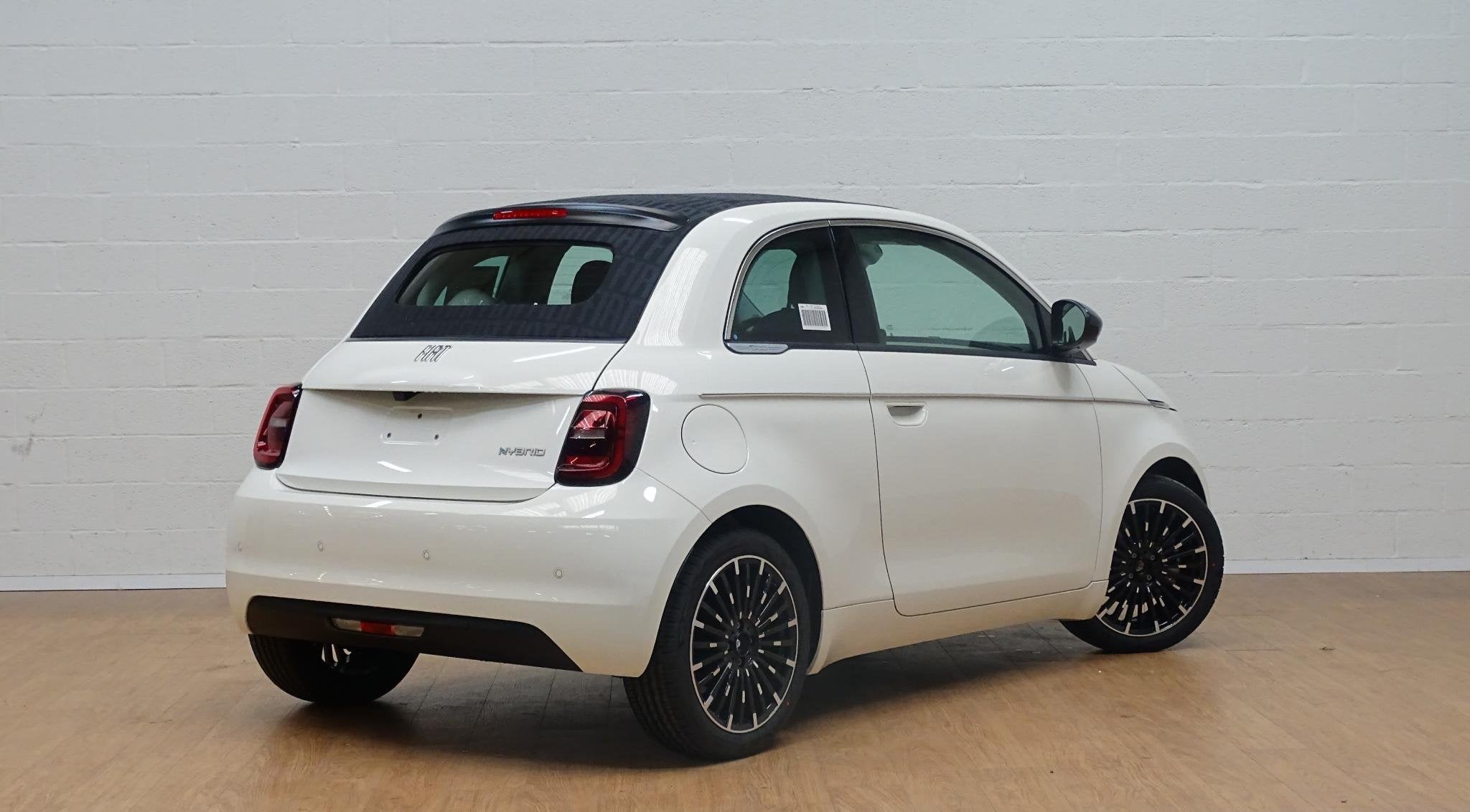 Fiat 500C 1.0 Hybrid LA PRIMA cabrio, Auto's, Voorwielaandrijving, 4 zetels, Stof, Gebruikt