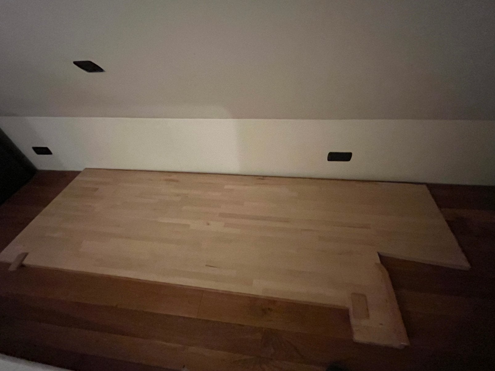 Plan de travail en bois d'hévéa, Enlèvement, Comme neuf, Autres essences de bois, Planche