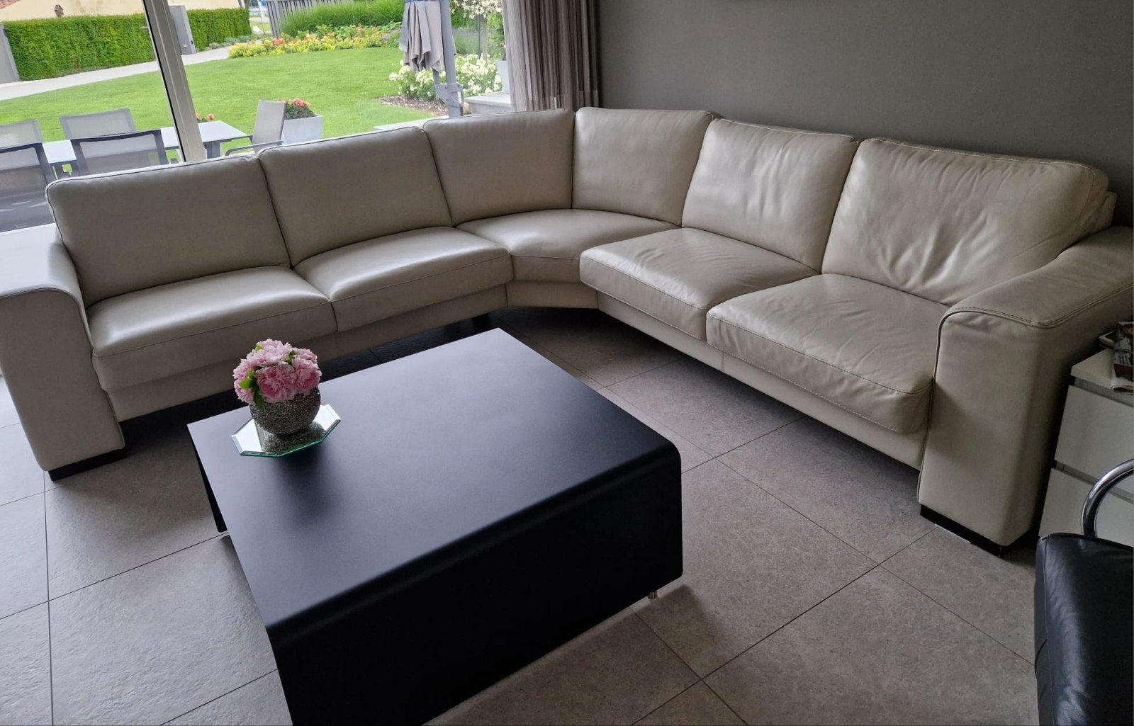 Hoeksalon, Huis en Inrichting, Zetels | Complete zithoeken, Leer, Ophalen