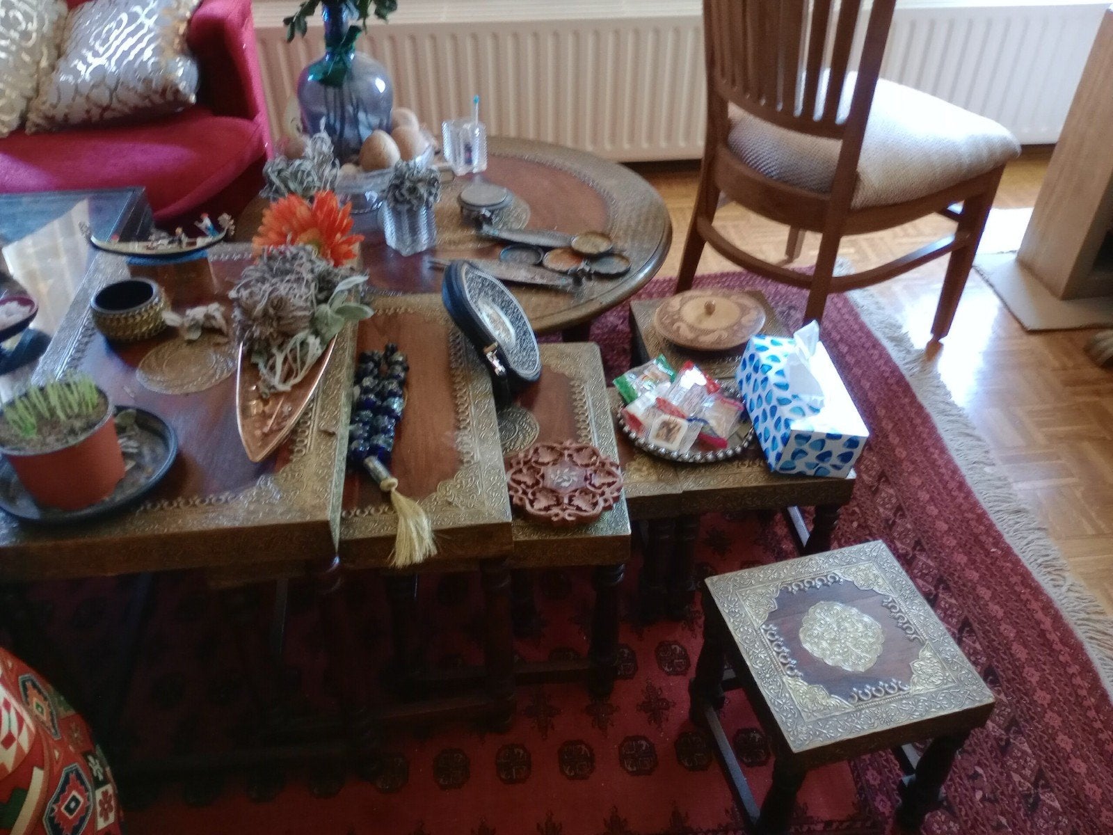 vente lot meubles artisanat antic, Enlèvement ou Envoi, Comme neuf