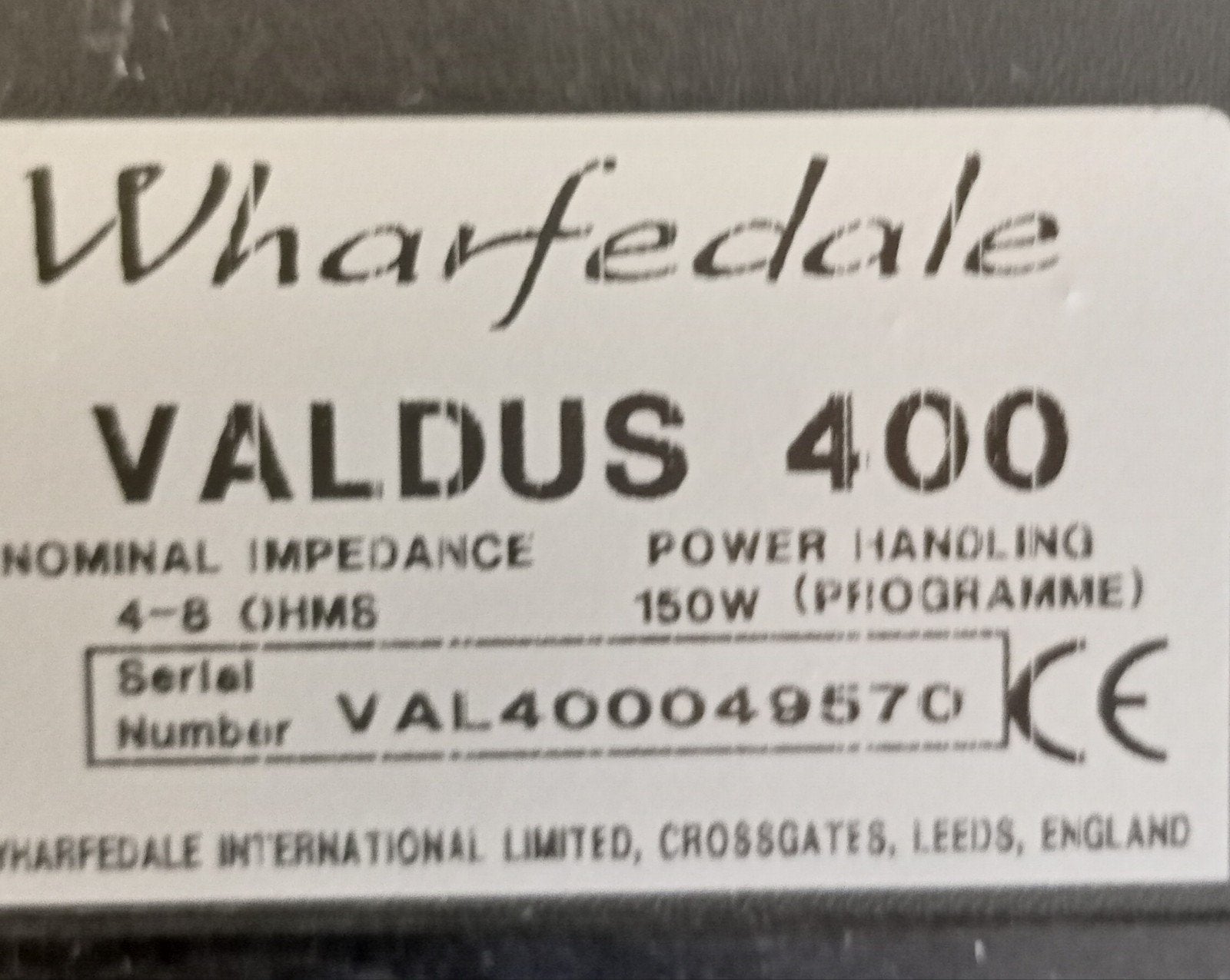 Wharfedale luidsprekers, Zo goed als nieuw, 120 watt of meer, Front, Rear of Stereo speakers, Ophalen