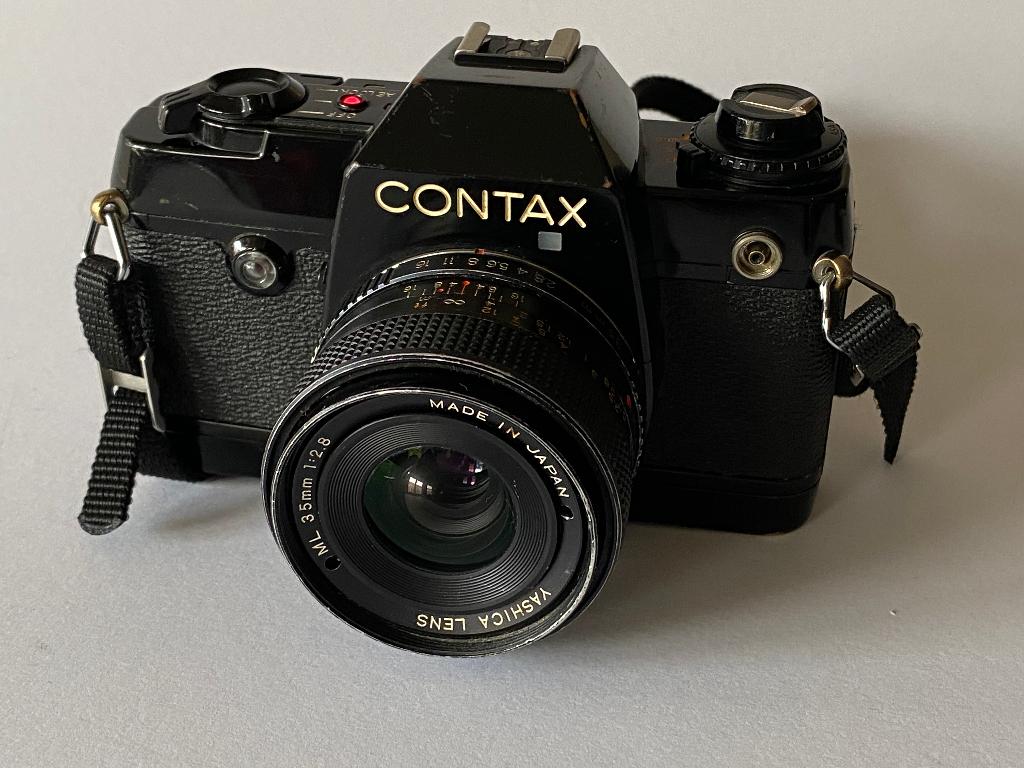 Quartz Contax 137 MD avec Yashica ML 35 mm — 2,8, Enlèvement, Utilisé, Reflex miroir