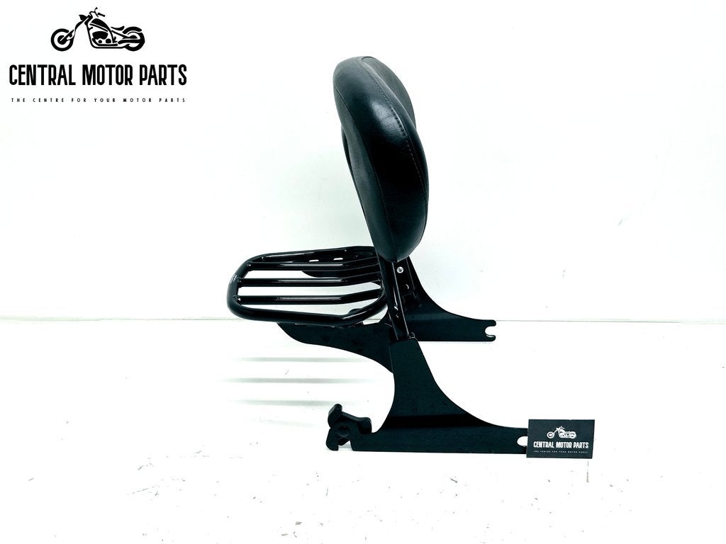 Zwarte afneembare Sissy Bar met Bagagerek Fat Boy 2007-2017, Motoren, Verzenden, Gebruikt