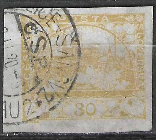 Tsjechoslowakije 1918/1920 - Yvert 12 - Hradcany - 30 h (ST), Verzenden, Gestempeld