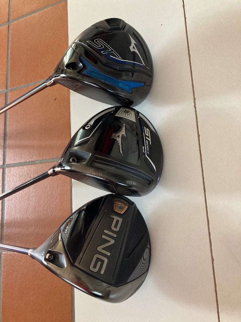 Golfclub 3 DRIVERS Ping G400 Max  Mizuno ST200X en  ST230X, Ophalen of Verzenden, Gebruikt, Club, Overige merken