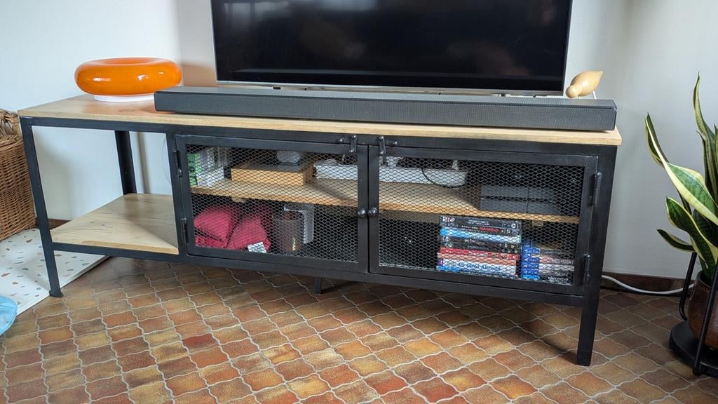 TV-meubel industrieel Maisons Du Monde, Huis en Inrichting, Ophalen, Metaal