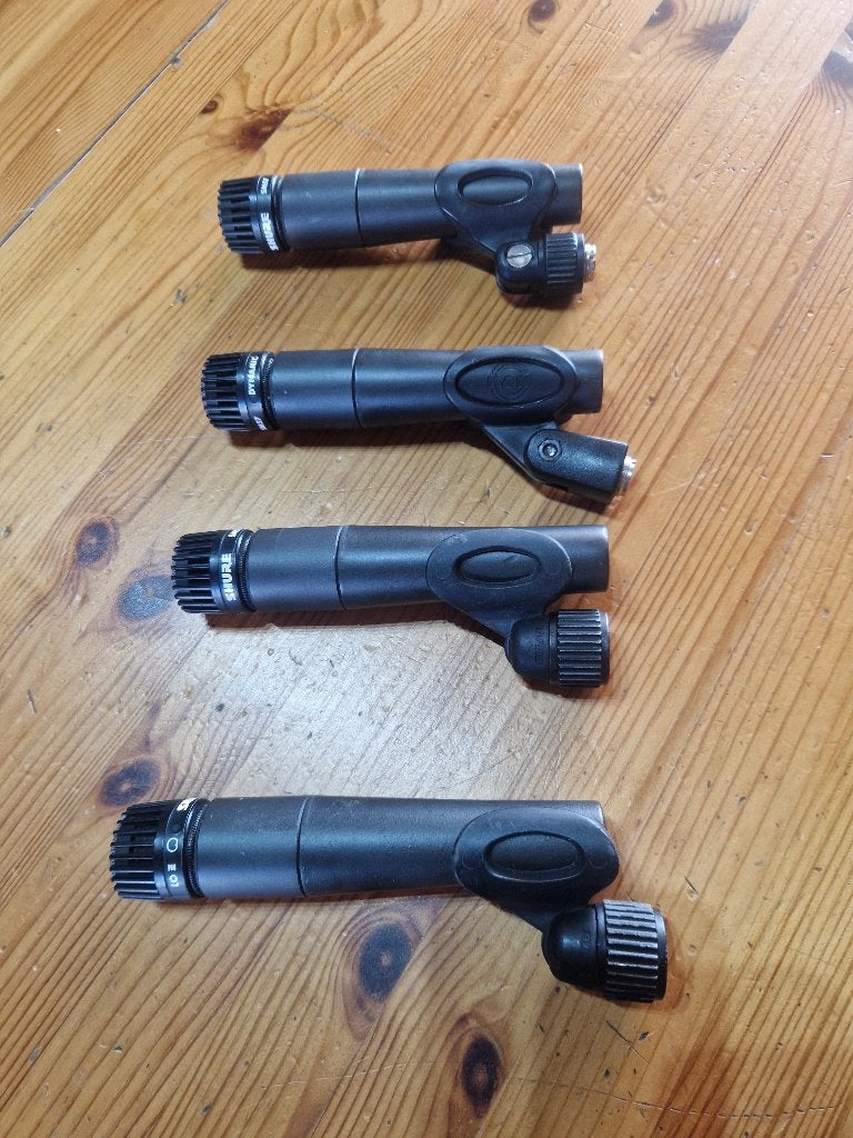 Shure SM57 set met 4 microfoons, Muziek en Instrumenten, Ophalen, Zo goed als nieuw, Instrumentmicrofoon