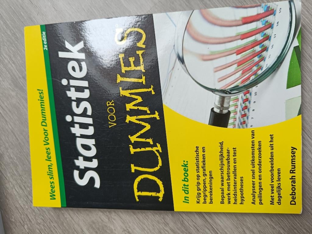 Boek statistiek voor dummies, Ophalen, Gelezen