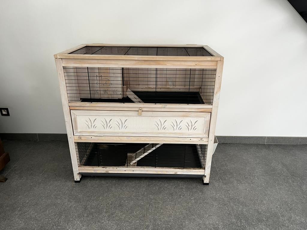 Cage de lapin double étage, Enlèvement, Comme neuf, Cage, Lapin