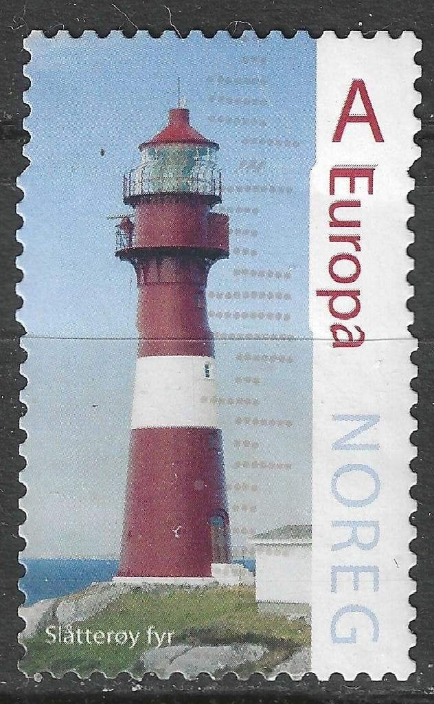 Noorwegen 2015 - Yvert 1827 - Vuurtoren van Slatteroy (ST), Verzenden, Noorwegen, Gestempeld