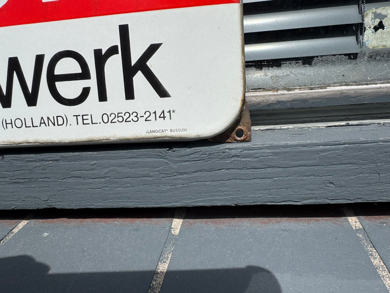 ALURA hekwerk emaille reclamebord, Antiek en Kunst, Ophalen of Verzenden