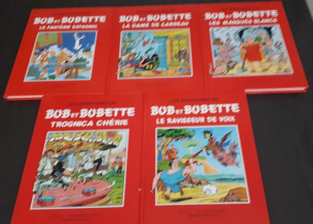 5 dubbelalbums Bob en Bobette, Meerdere stripboeken, Ophalen, Zo goed als nieuw, Willy Vandersteen