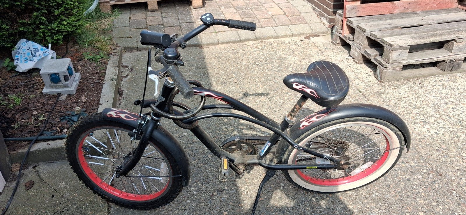 Titel Electra Rat Rod 20 inch kinderfiets / cruiser – Stoere, Fietsen en Brommers, Ophalen, Gebruikt, Cruiser, Electra rat rod