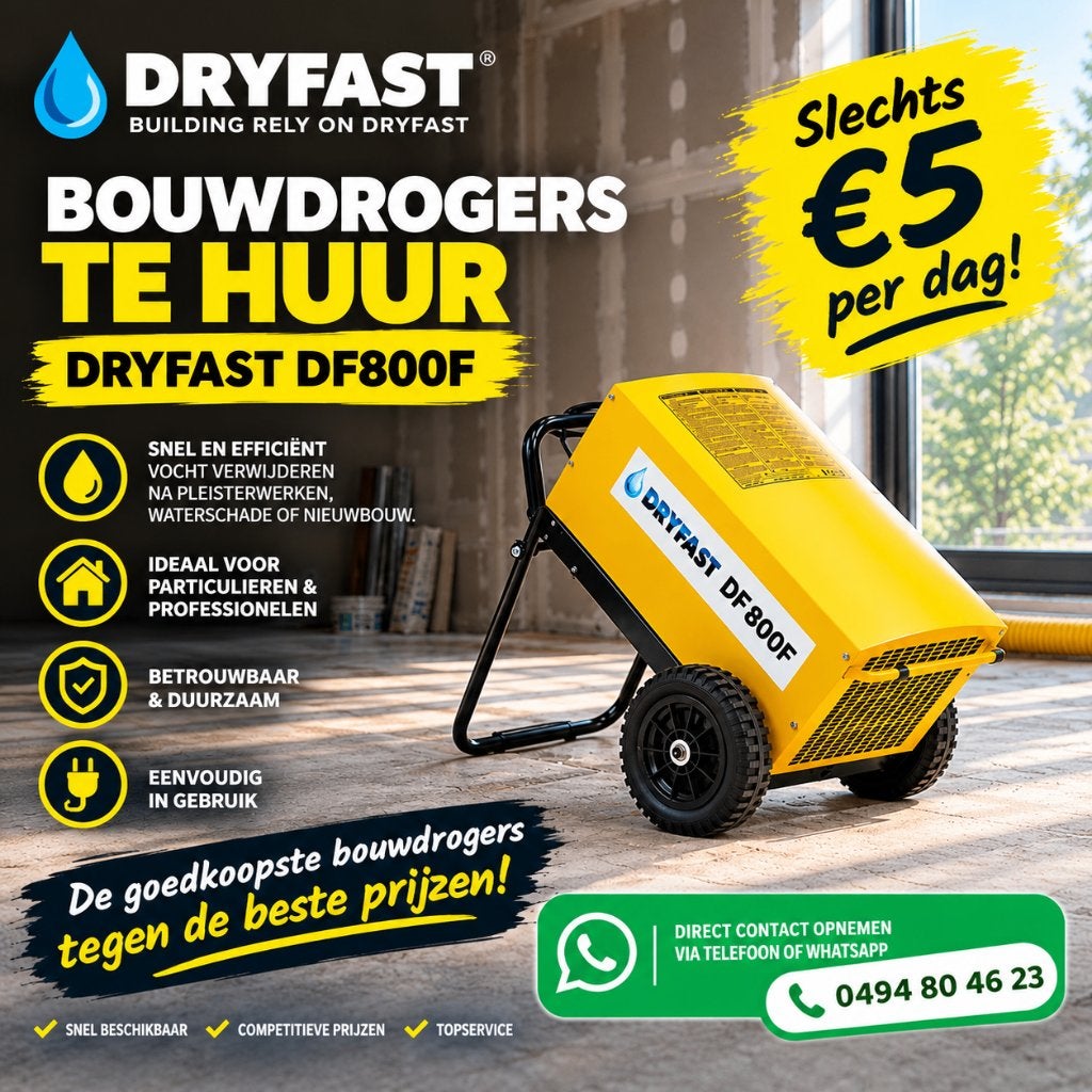 Bouwdroger huren - Dryfast DF800F - €5/dag - Genk &. Limburg, Doe-het-zelf en Bouw, Ophalen, Nieuw