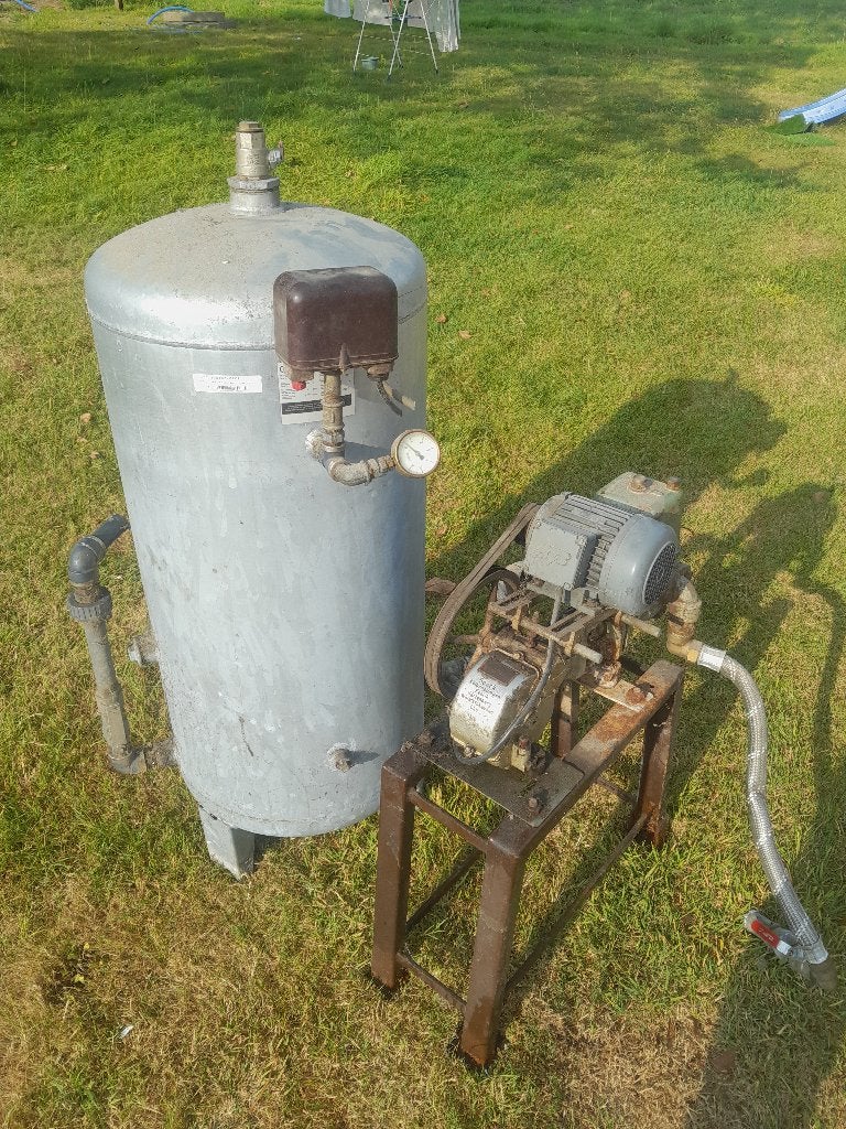 Pomp met druktank, Ophalen, Gebruikt